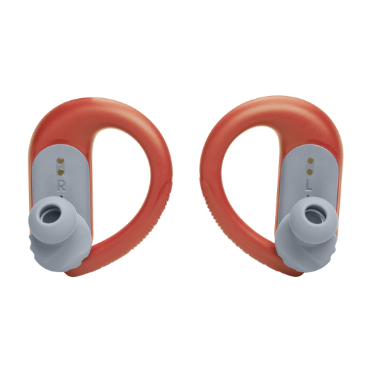 JBL Endurance Peak 3 - Coral - Dust and water proof True Wireless active earbuds - Back
